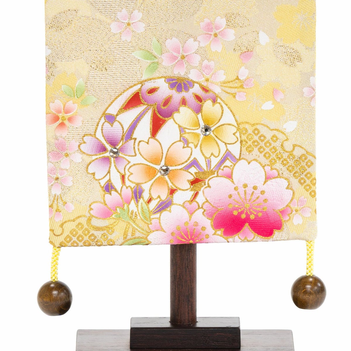 【雛人形】名前旗 ピンク刺繍 桜と鞠(小) モダン かわいい 人気 おしゃれ