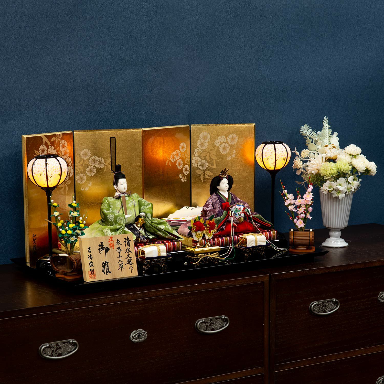 雛人形】三五親王飾り 清水久遊作 | 雛人形（ひな人形）・五月人形の