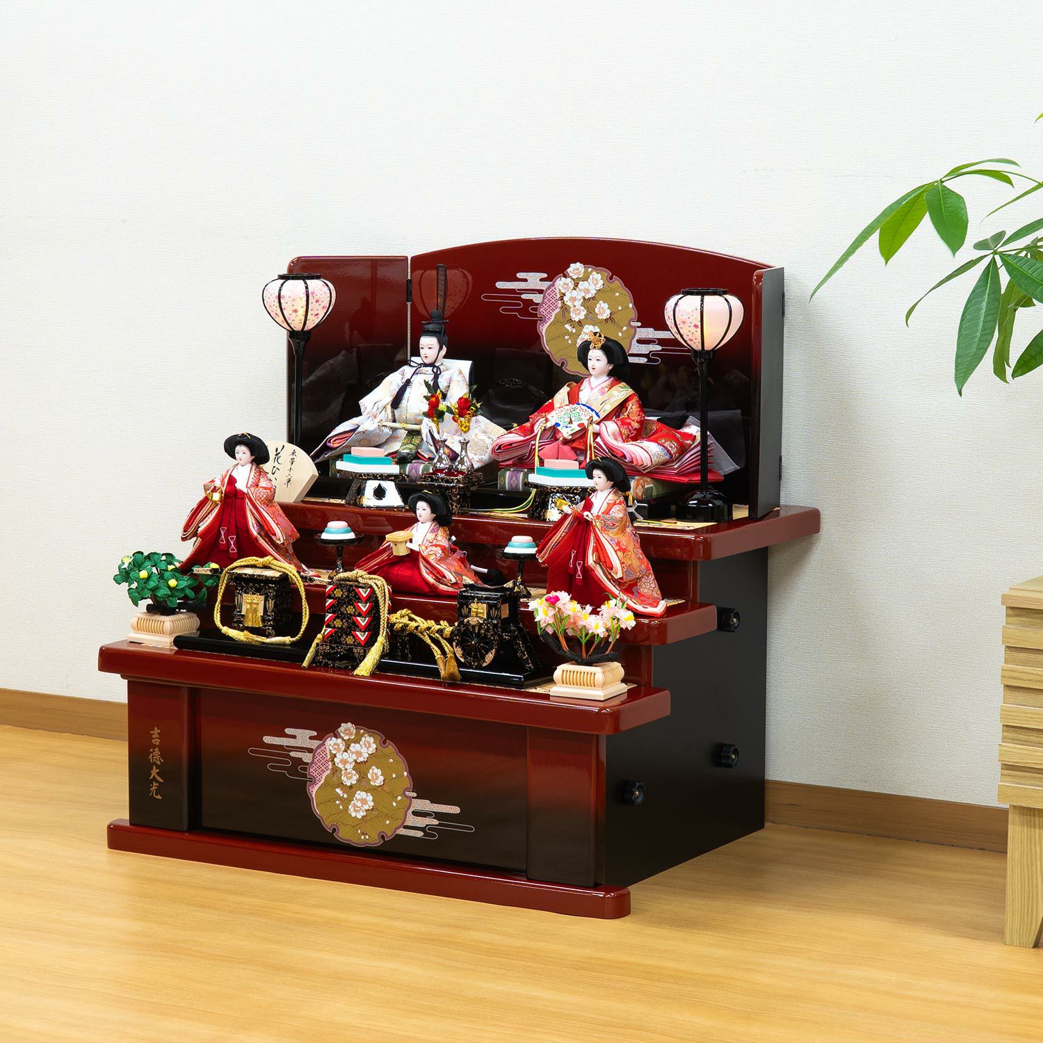 雛人形】三五親王小芥子官女五人飾り 花ひいな | 雛人形（ひな人形