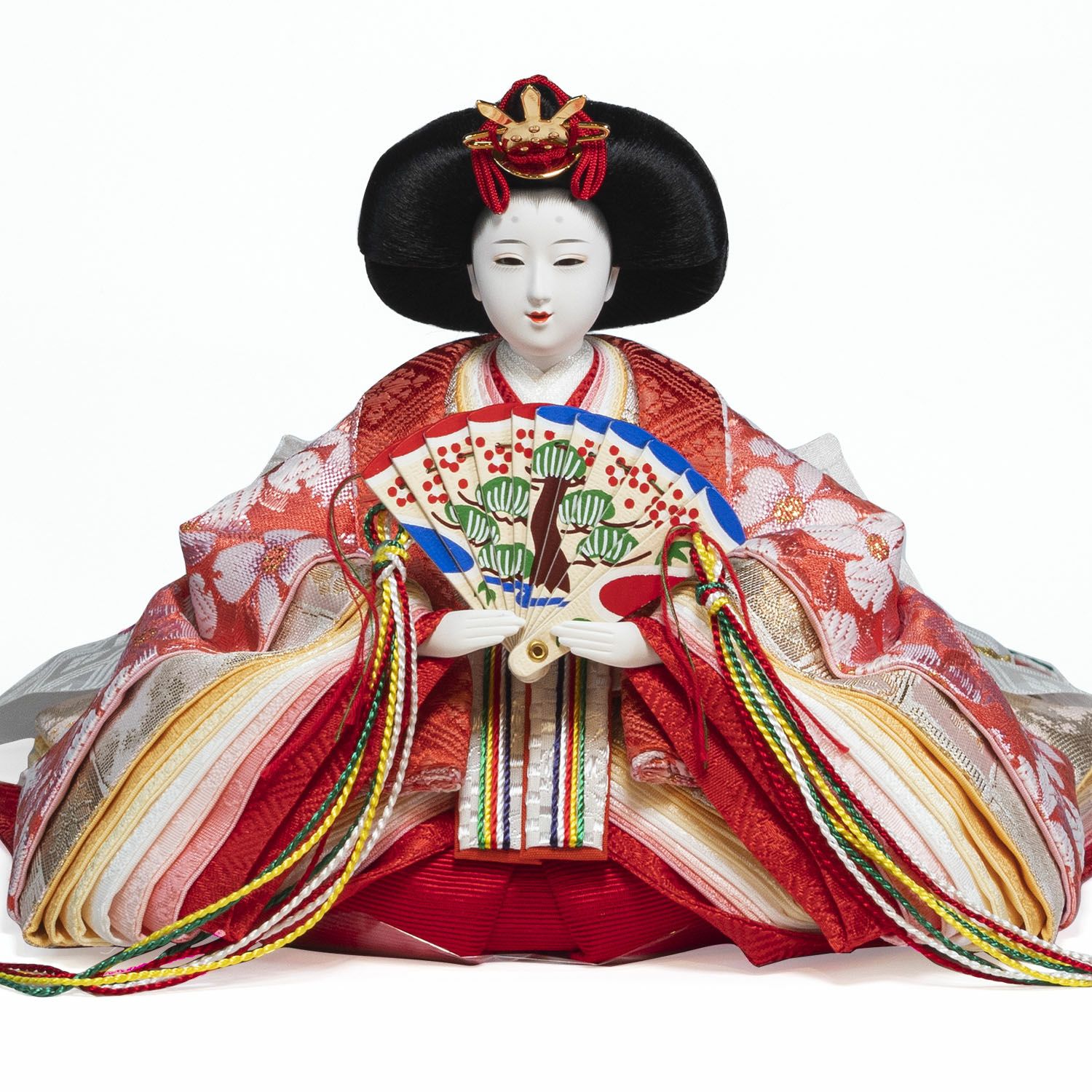 雛人形】小三五親王小芥子官女五人収納箱飾り 花ひいな | 雛人形