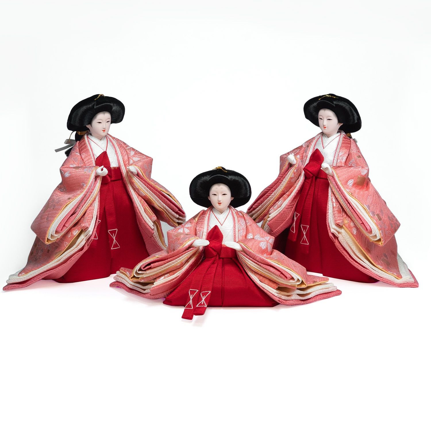 雛人形】小三五親王小芥子官女五人収納箱飾り 花ひいな | 雛人形