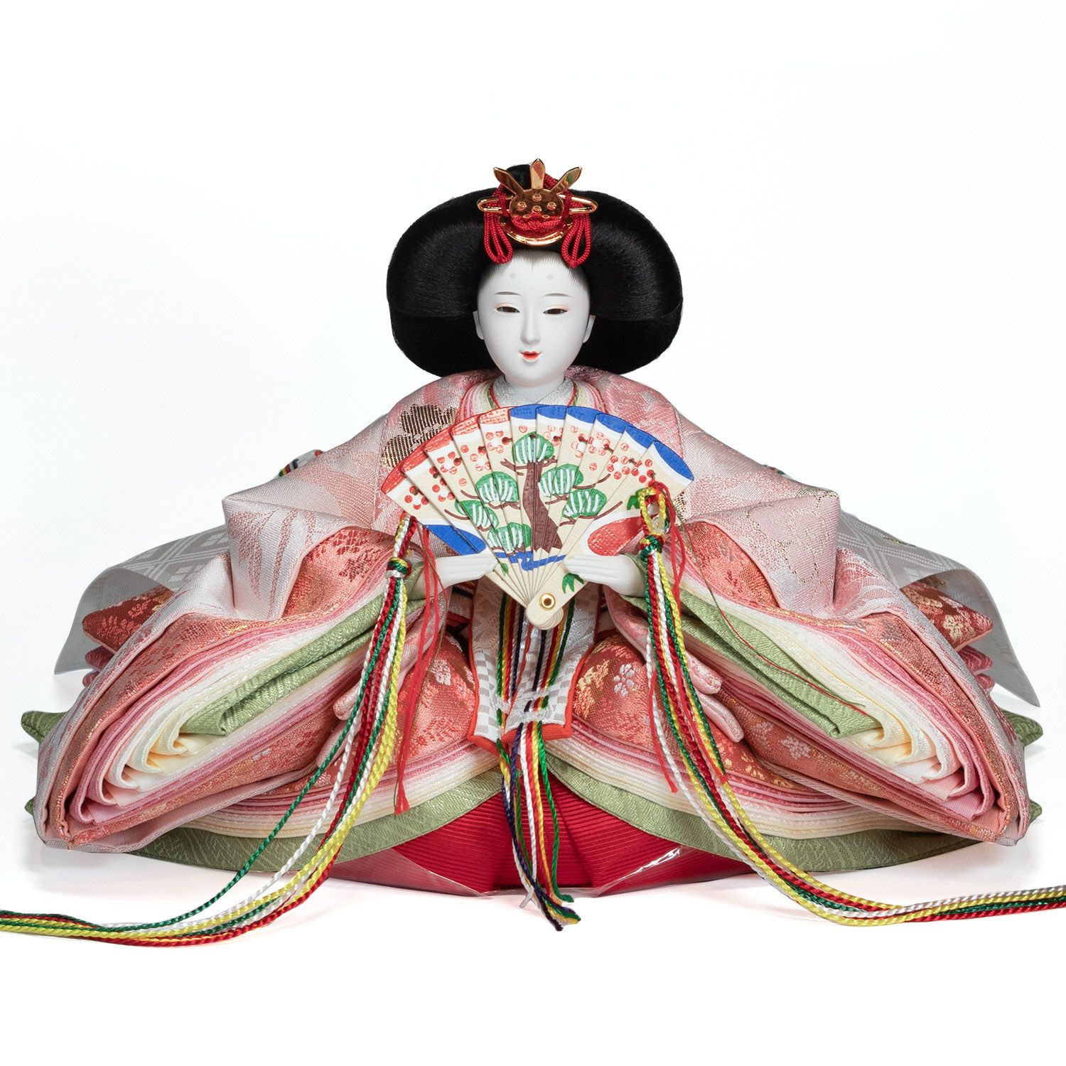 雛人形】小三五親王小芥子官女五人収納箱飾り 花ひいな 春彩 | 雛人形