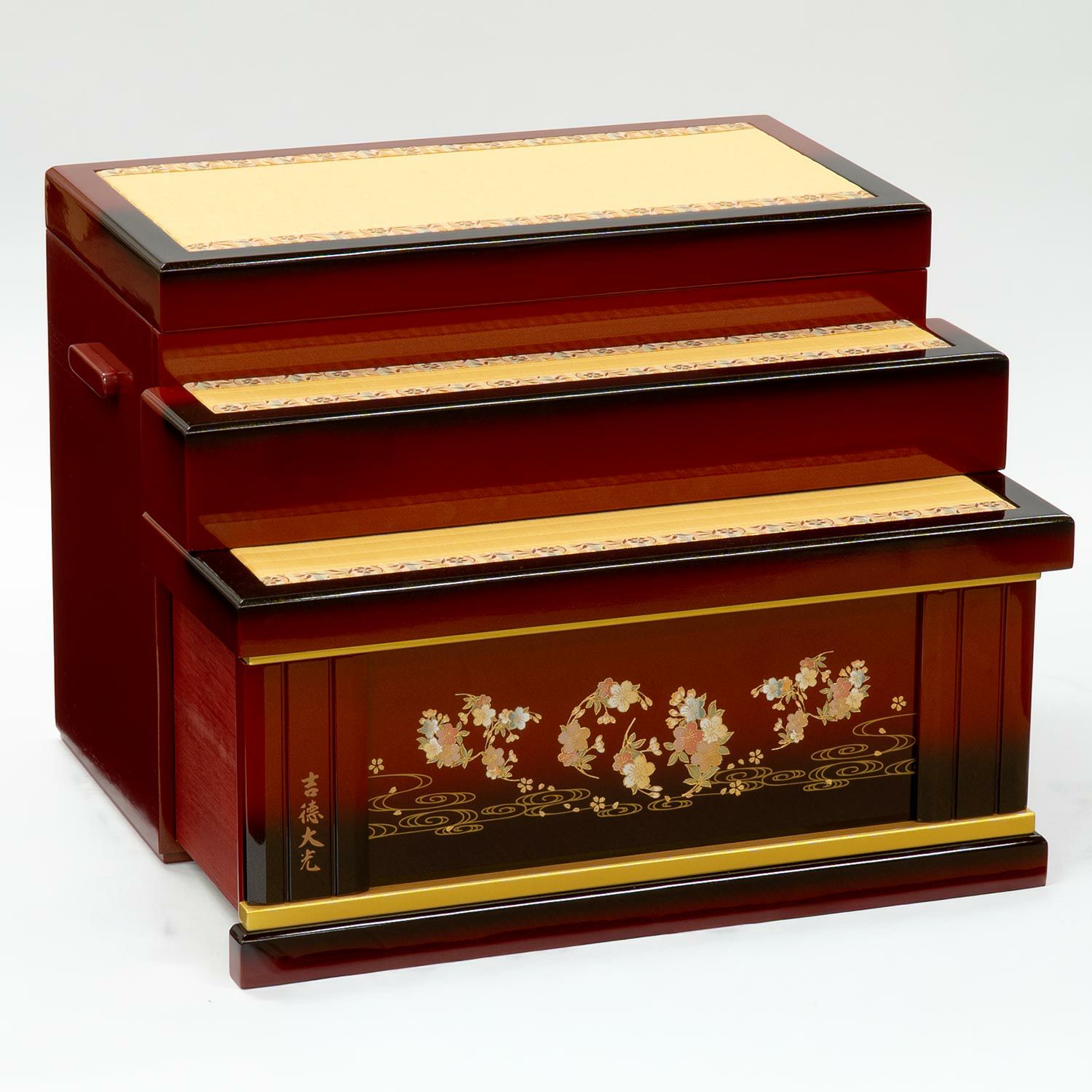 雛人形】小三五親王小芥子官女五人収納箱飾り 花ひいな 春彩 | 雛人形