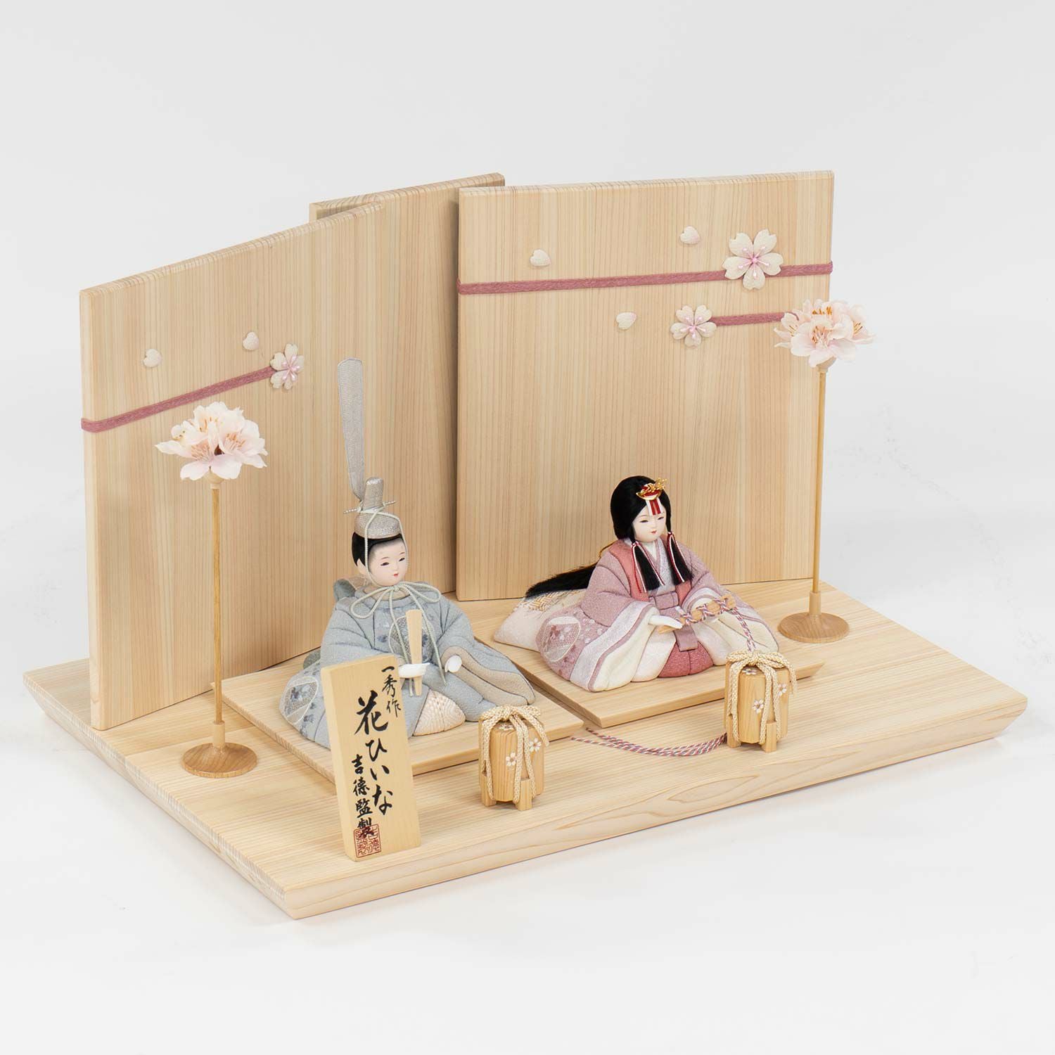 雛人形】木目込親王飾り 一秀作 花ひいな | 雛人形（ひな人形）・五月