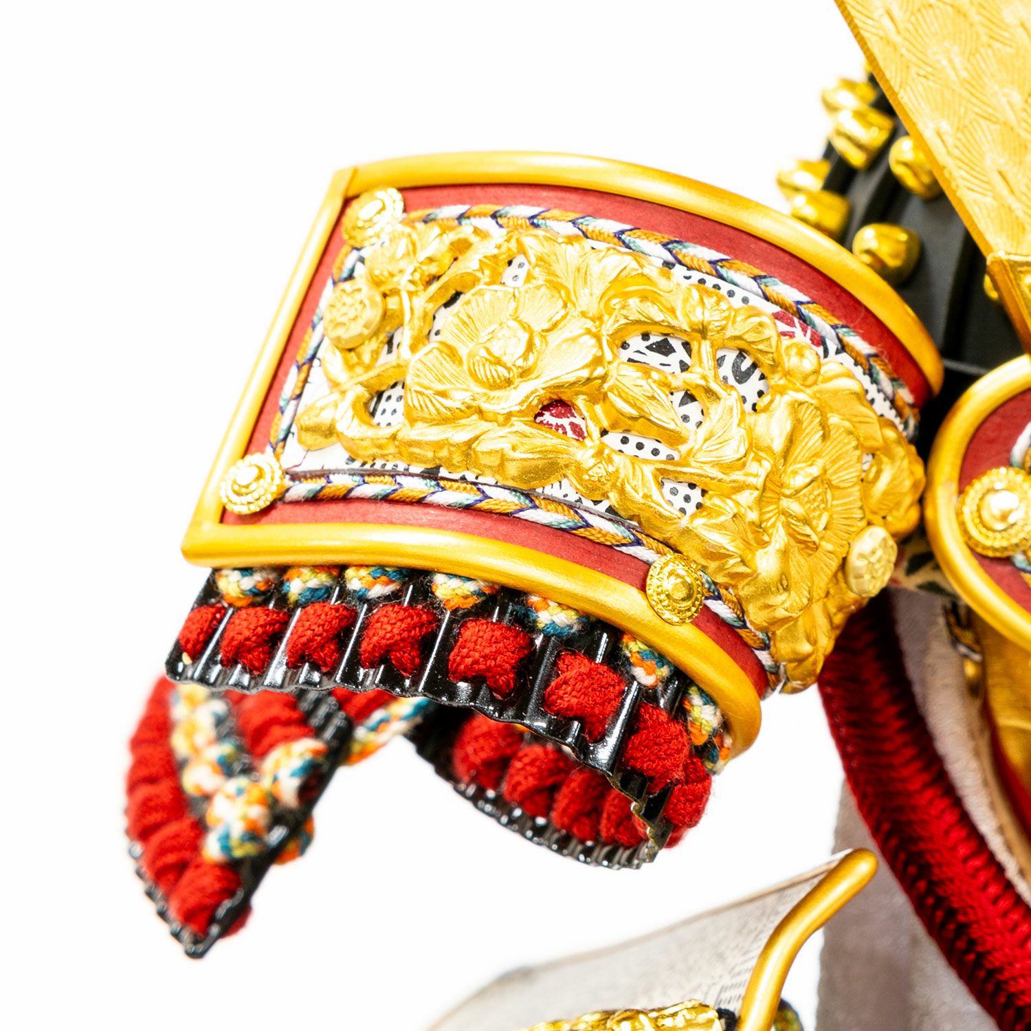 五月人形】正絹茜絲縅 鎧5号床飾り 雄山作 | 雛人形（ひな人形）・五月