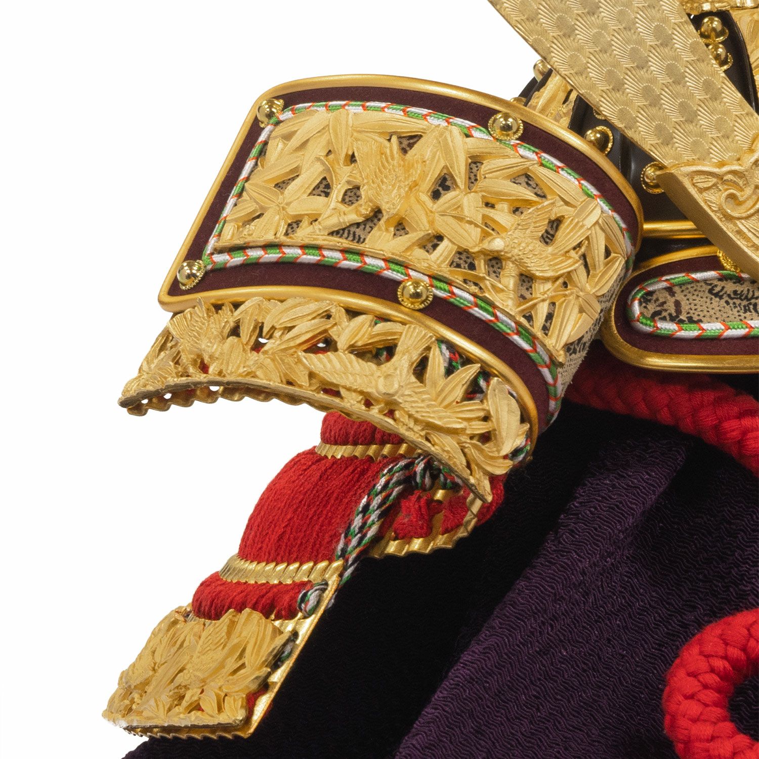 五月人形】正絹赤絲縅 純金箔押 兜10号収納箱飾り | 雛人形（ひな人形