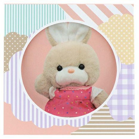 窓付スクエアメモ レトロぬいぐるみこれくしょん(パッチワーク