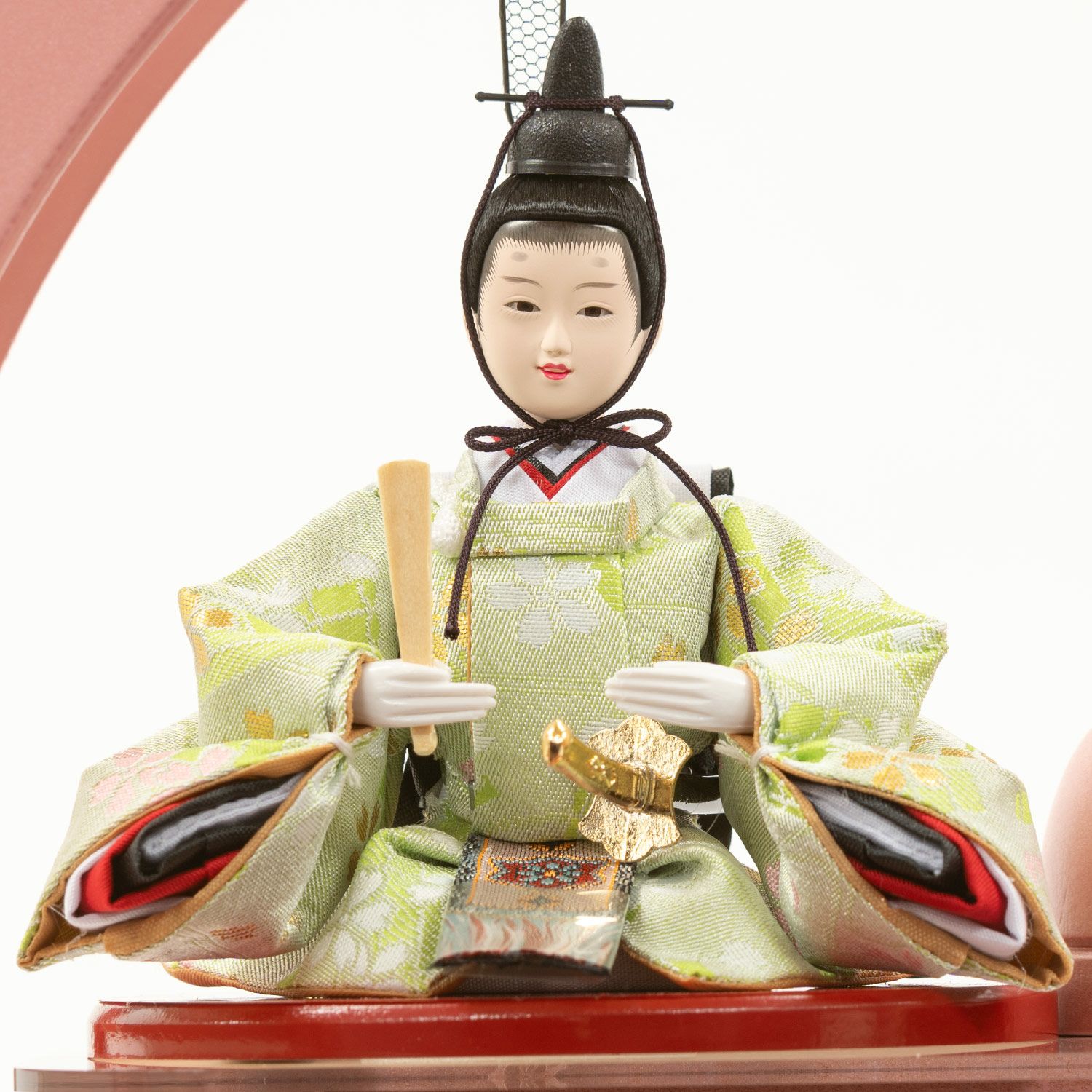 雛人形】丸型ケース入り柳親王豆官女五人飾り | 雛人形（ひな人形
