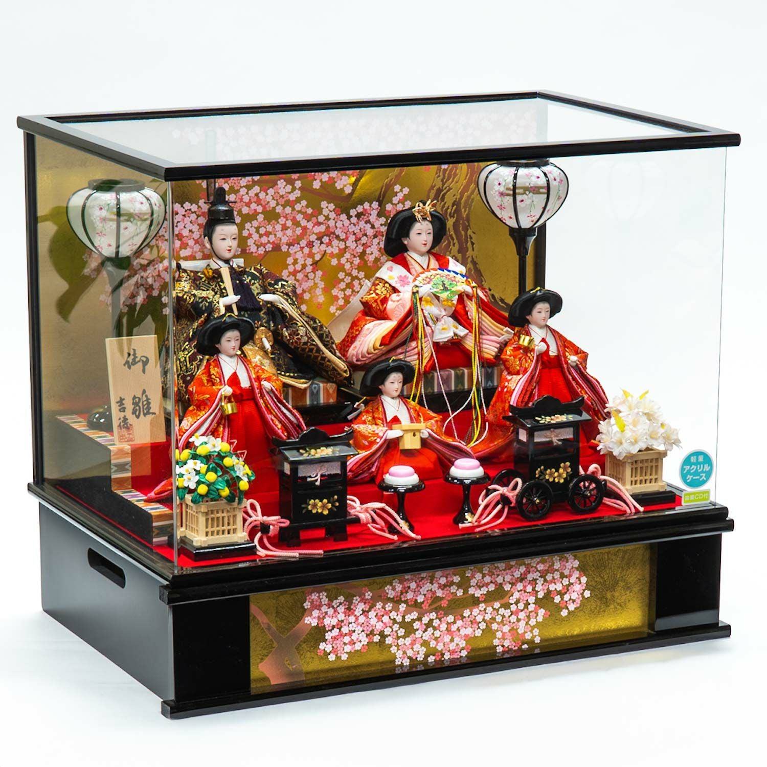 雛人形】ケース入り小三五親王小芥子官女五人飾り | 雛人形（ひな人形