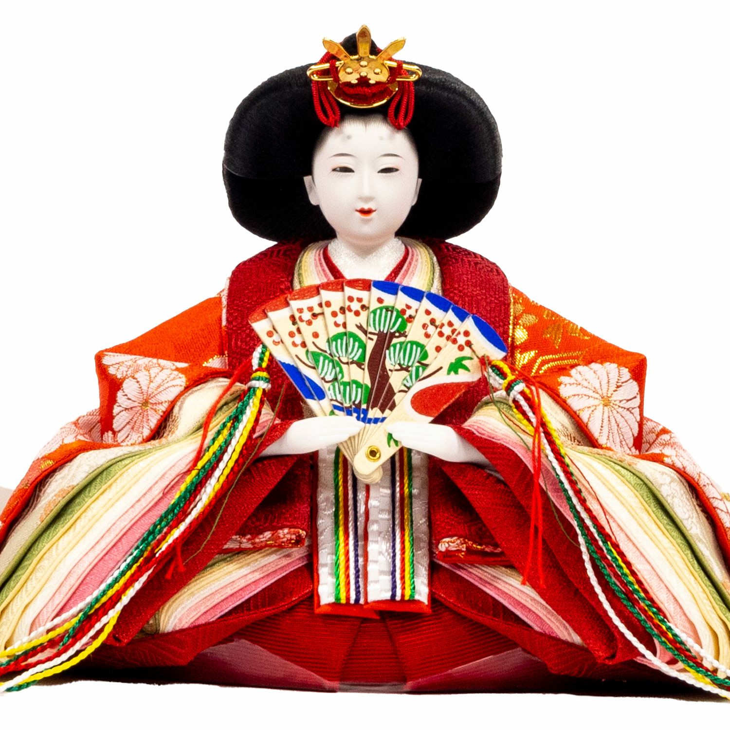 雛人形】小三五親王小芥子官女五人収納箱飾り 春窓雛 | 雛人形