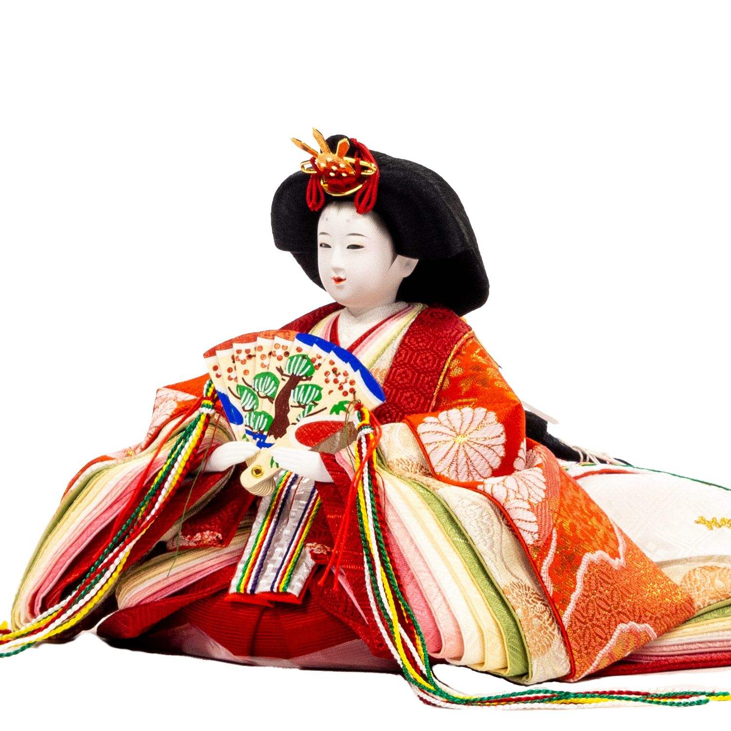 雛人形】小三五親王小芥子官女五人収納箱飾り 春窓雛 | 雛人形