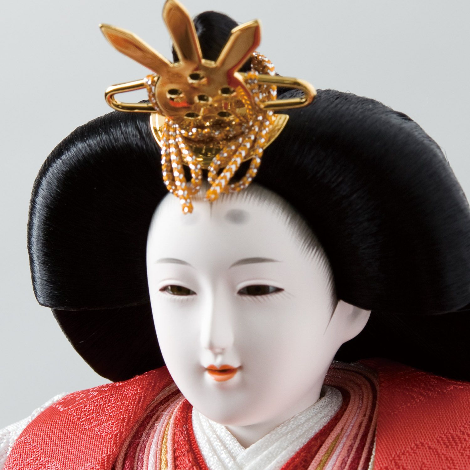 N5 可愛いピンクの衣装　小芥子官女サイズ 雛人形】ケース入り小三五親王小芥子官女五人飾り | 雛人形（ひな人形