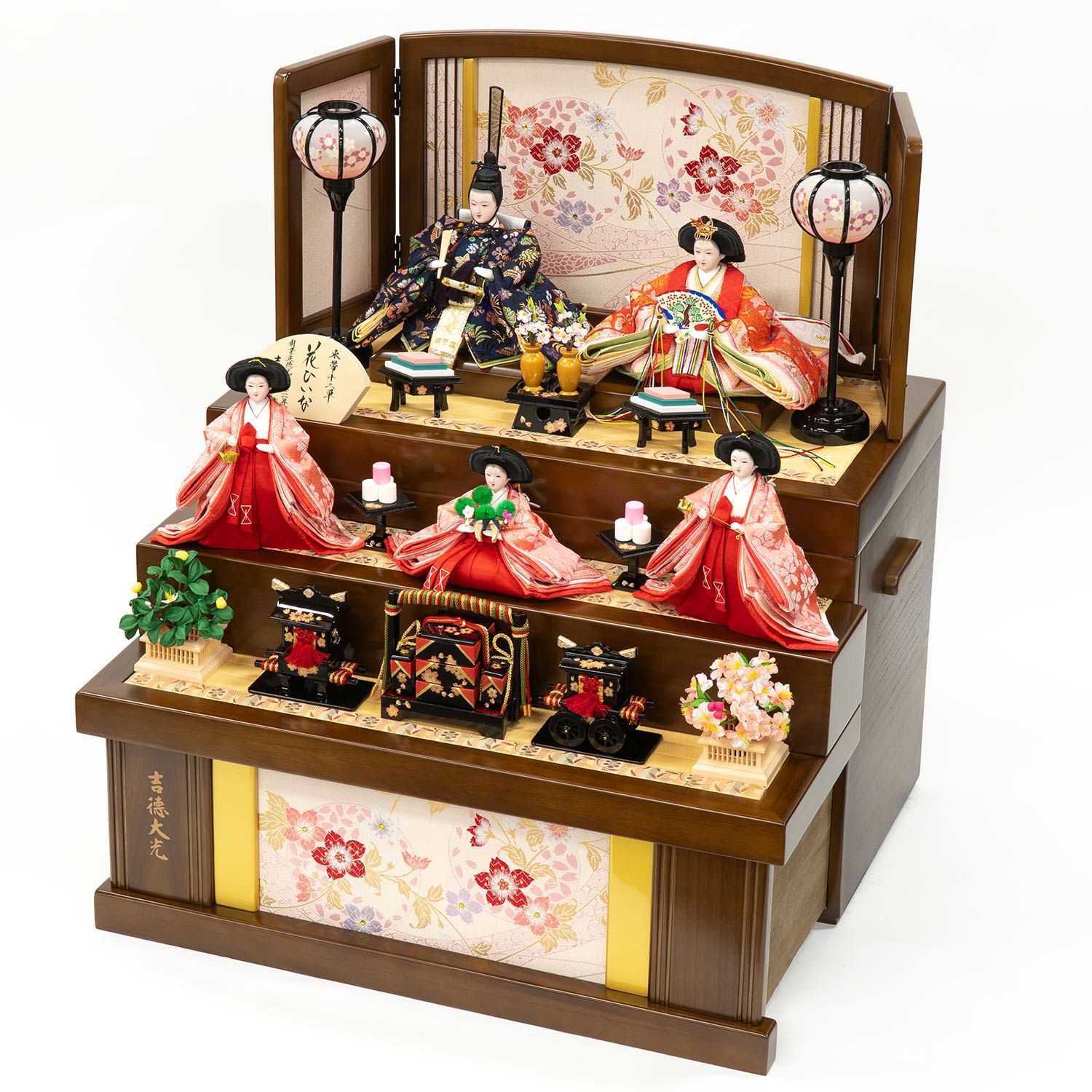 雛人形】小三五親王小芥子官女五人収納箱飾り | 雛人形（ひな人形