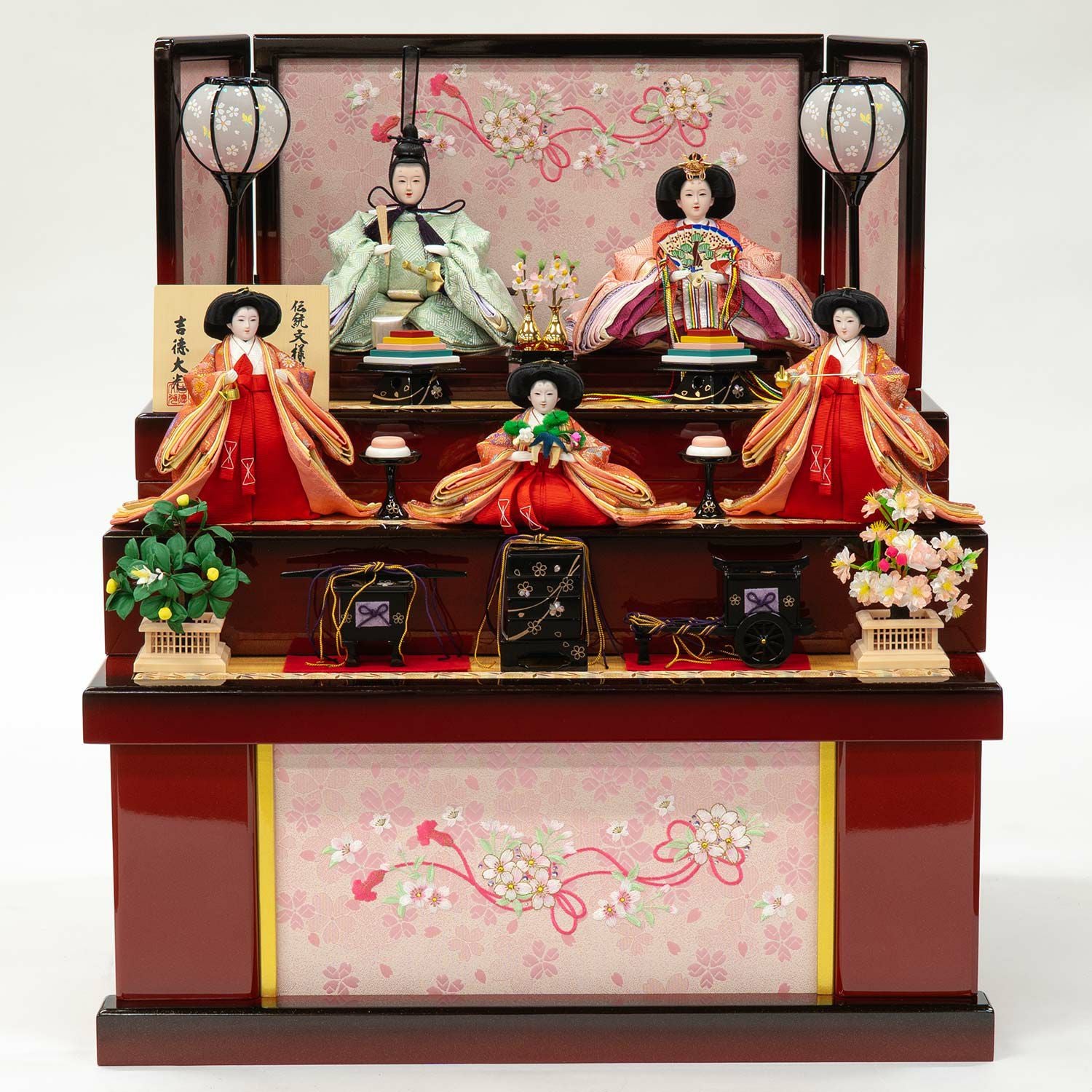 雛人形】小三五親王小芥子官女五人収納箱飾り | 雛人形（ひな人形