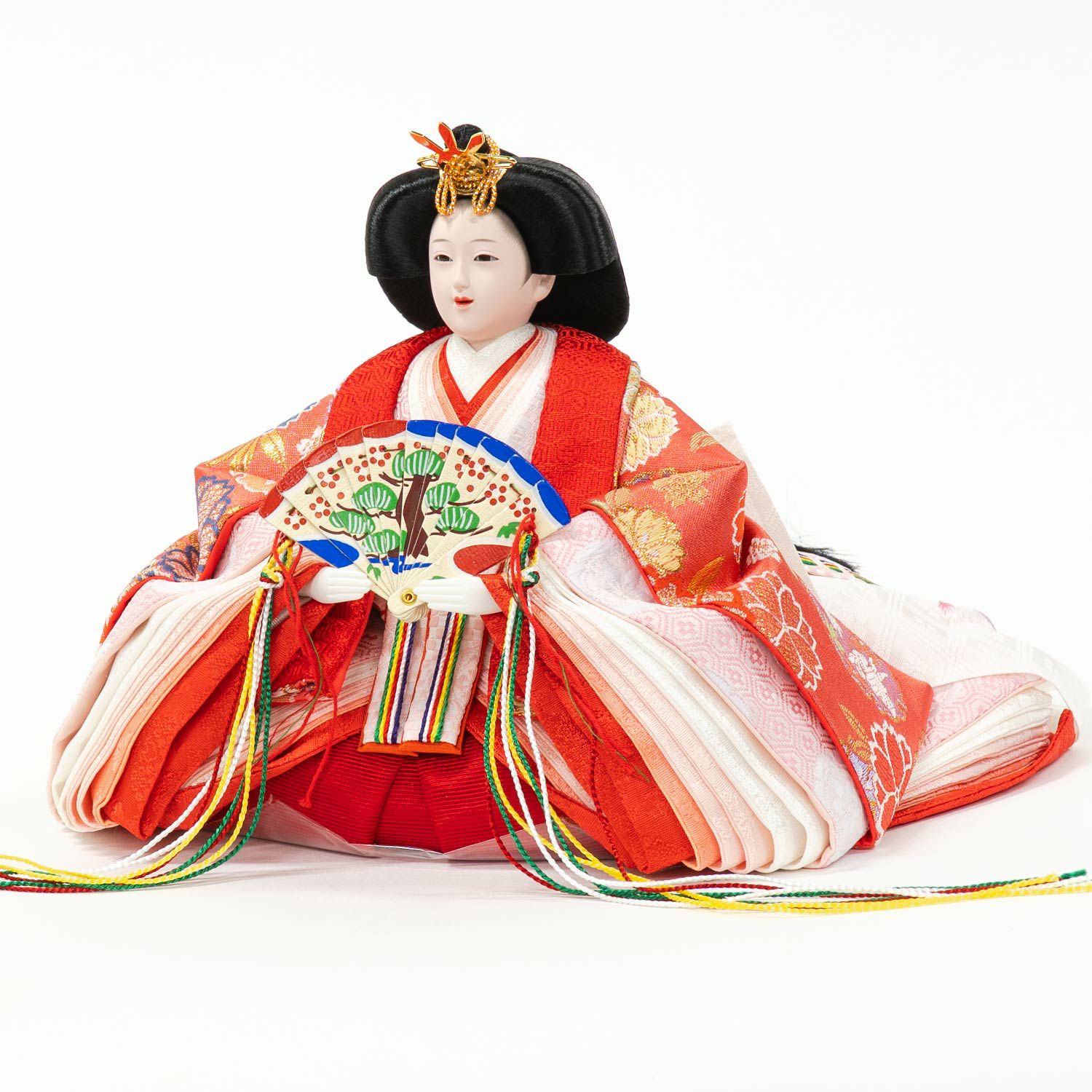 O-36 竹原文楽　ひな祭り 雛人形セット　三人官女と五人囃子 雛人形】三五親王芥子官女五人飾り | 雛人形（ひな人形）・五月人形の