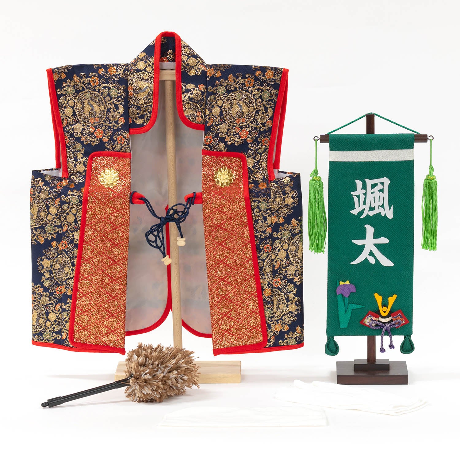 10月31日までです　5月節句一式 五月人形】正絹鉄紺絲縅 鎧10号床飾り 雄山作 | 雛人形（ひな人形