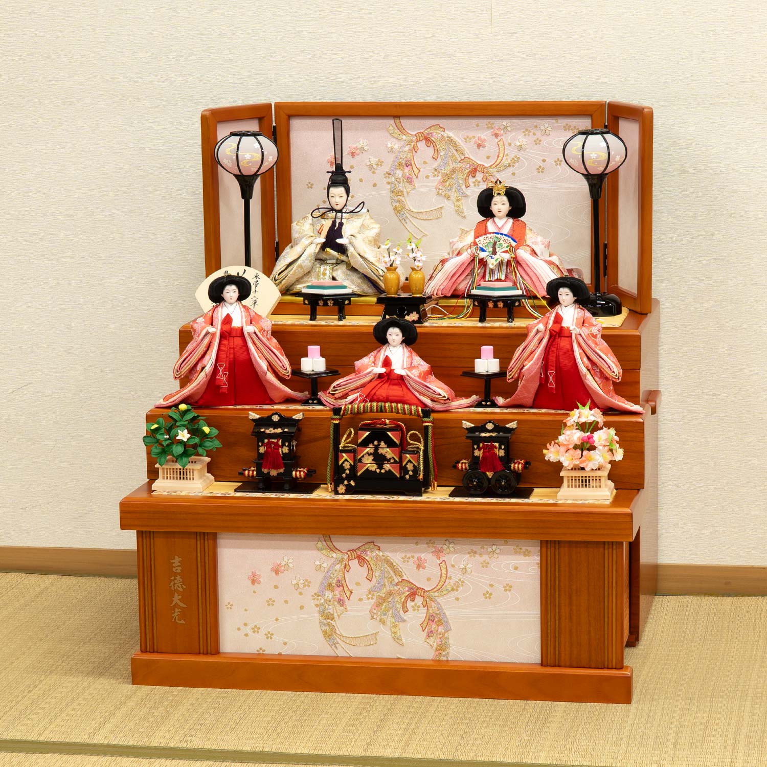 雛人形】小三五親王小芥子官女五人収納箱飾り | 雛人形（ひな人形