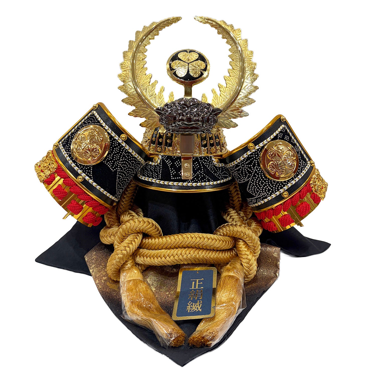 五月人形】府中店オリジナル 赤絲縅 徳川家康公 兜5号収納箱飾り