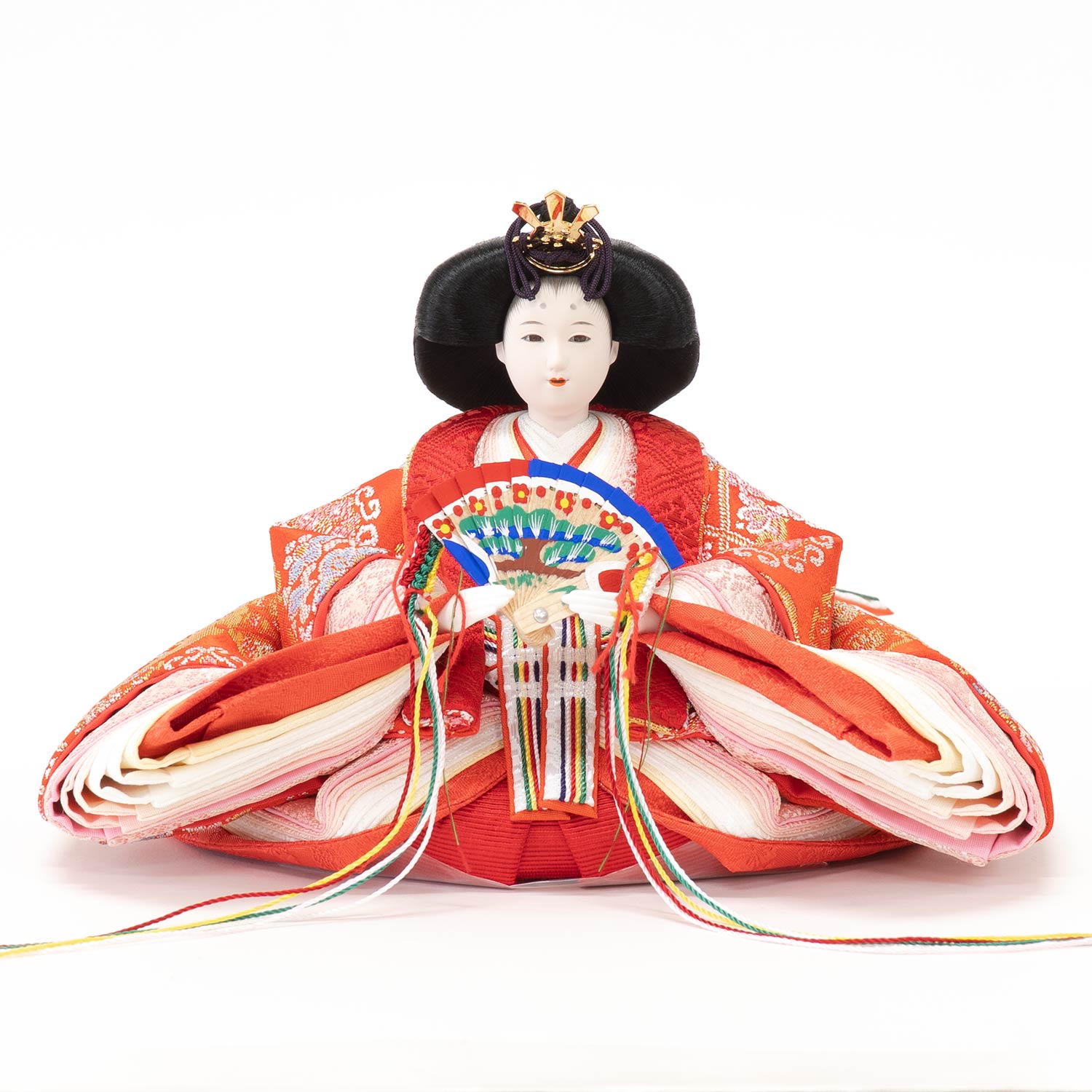 雛人形】芥子親王 柳官女 五人飾り 花ひいな | 雛人形（ひな人形）・五