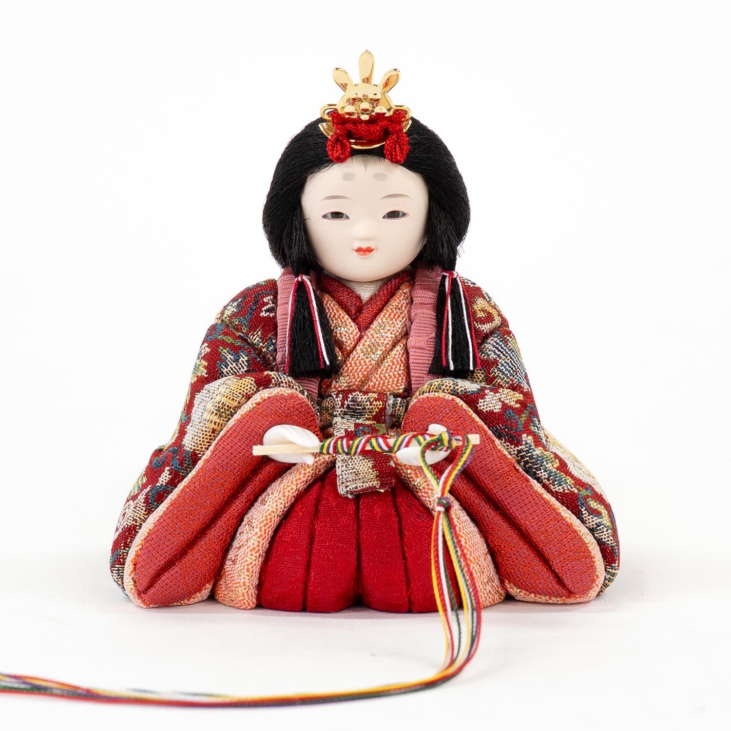 値下げしました‼️雛人形 雛人形】木目込五人収納箱飾り 茜雛 柿沼東光作 | 雛人形（ひな人形