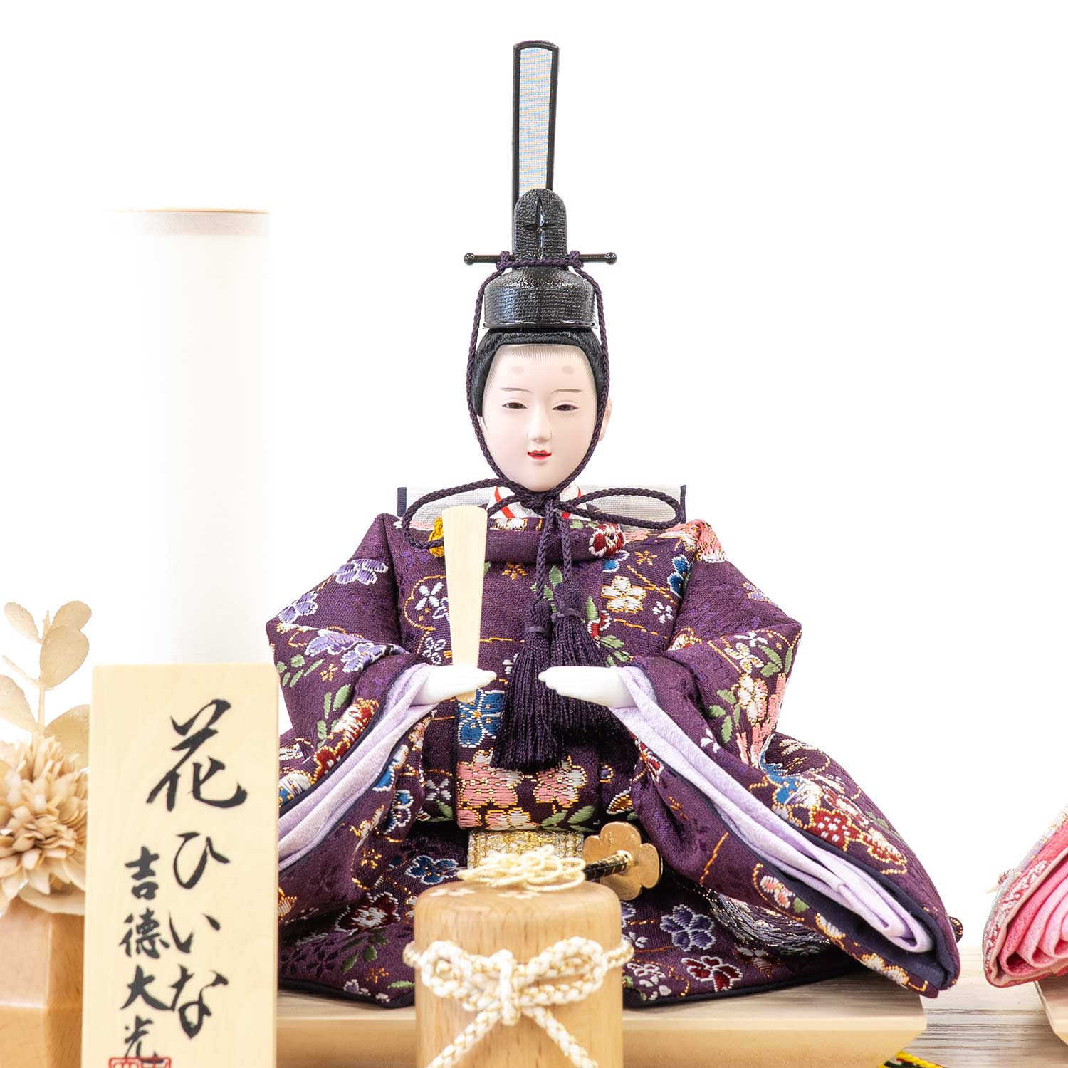 ★美品★雛飾り★衣裳着親玉ケース入り★芥子2人★吉徳監修★箱付き★ 雛人形】ケース入り芥子親王飾り | 雛人形（ひな人形）・五月人形の